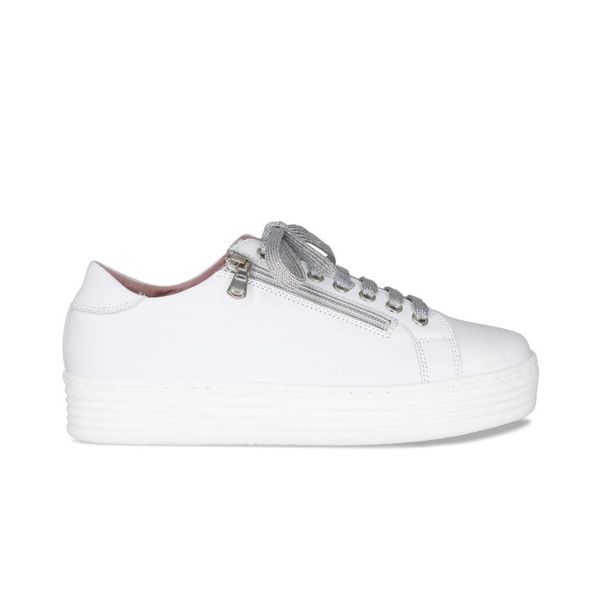Hero: White Leather Shoes Sole Bliss