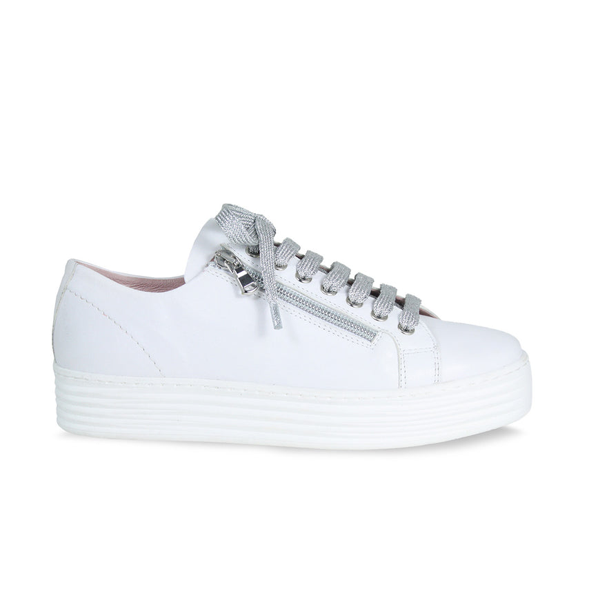Hero: White Leather Shoes Sole Bliss