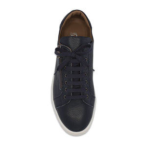 MEN'S Stride: Navy Leather Shoes Sole Bliss