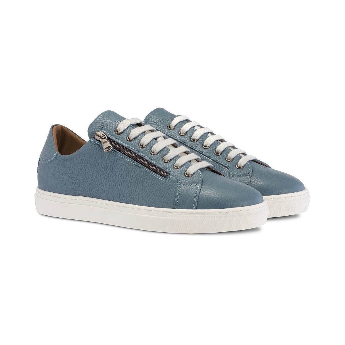 Stride: Denim Leather | Men's Trainers for Plantar Fasciitis Shoes Sole Bliss