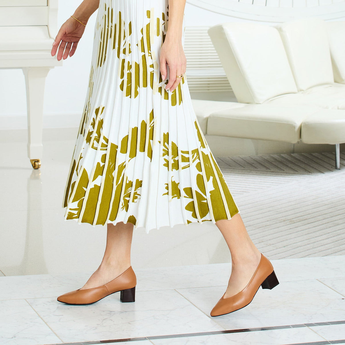 Ingrid: Tan Leather Shoes Sole Bliss