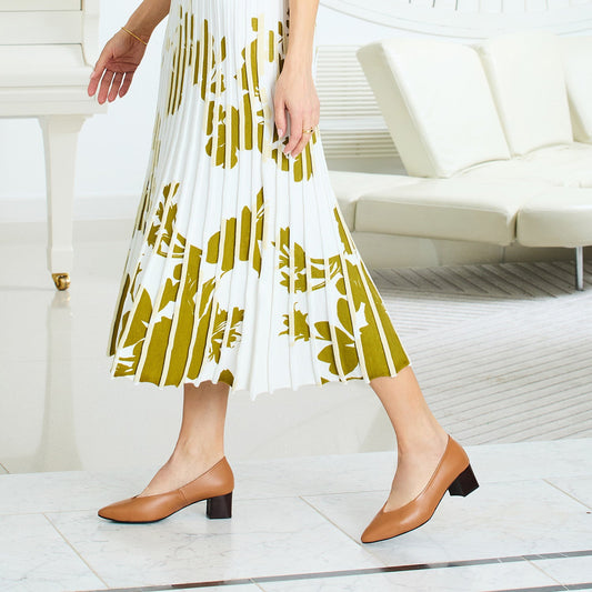 Ingrid: Tan Leather Shoes Sole Bliss