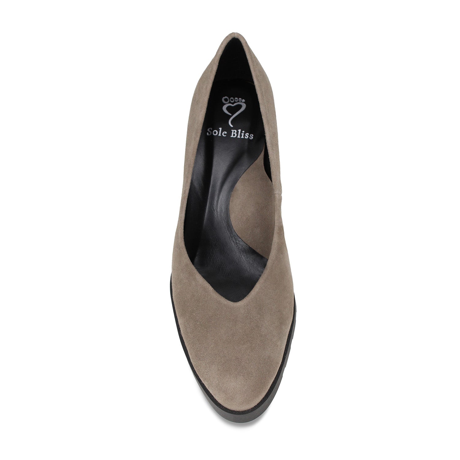 Isabel: Taupe Suede Shoes Sole Bliss