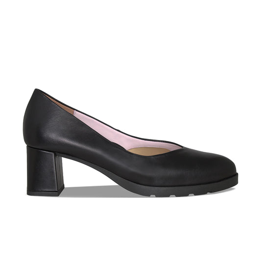 Isabel: Black Leather Shoes Sole Bliss