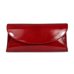 Jenna: Deep Red Patent Bags Sole Bliss