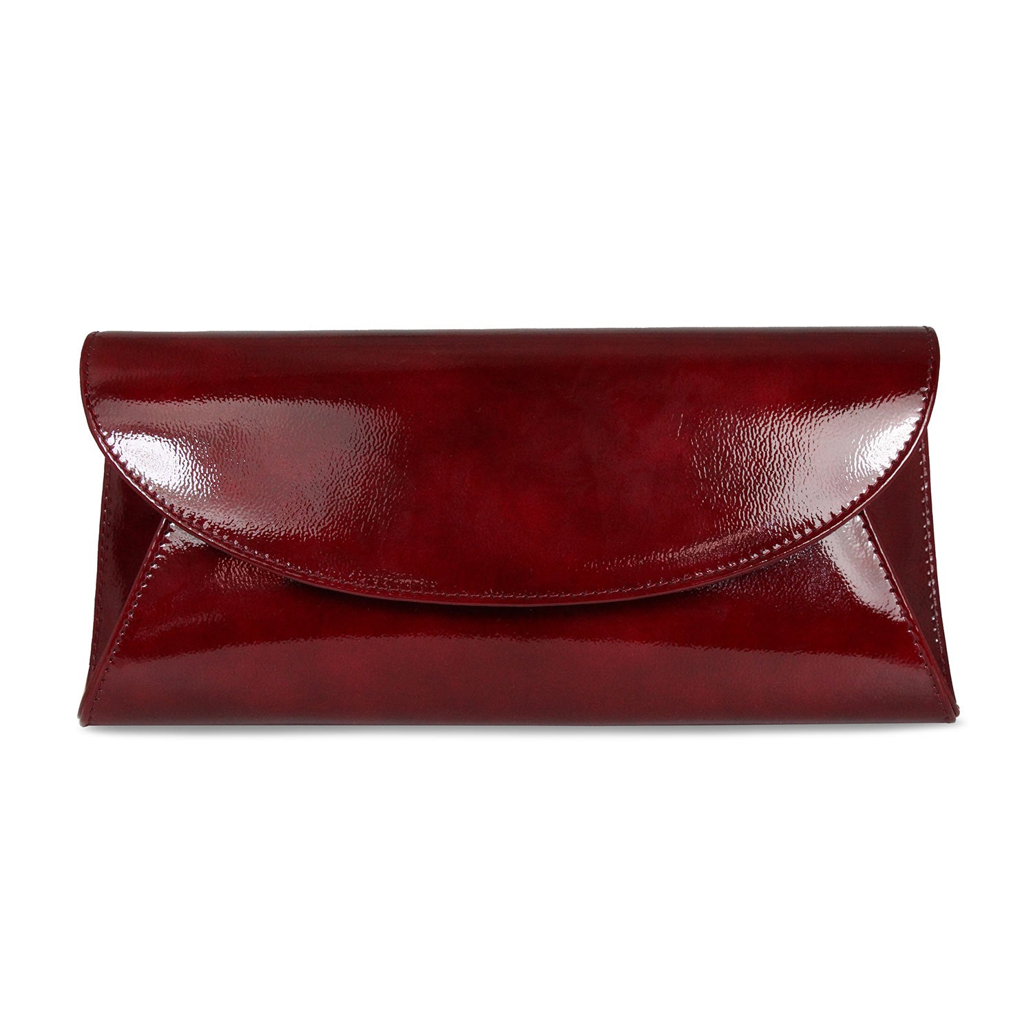 Jenna: Bordeau Patent Bags Sole Bliss