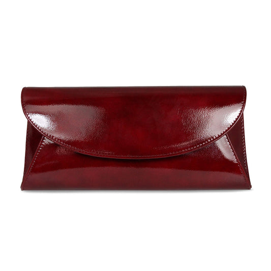 Jenna: Bordeau Patent Bags Sole Bliss