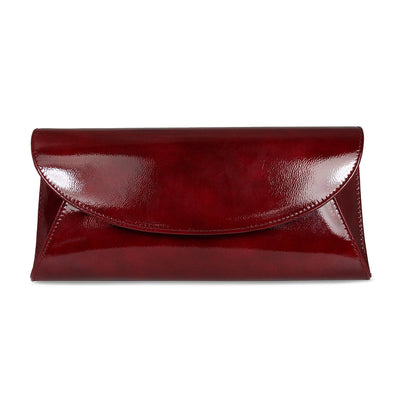 Jenna: Bordeau Patent Bags Sole Bliss