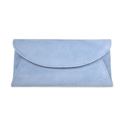 Jenna: Pastel Blue Suede Bags Sole Bliss