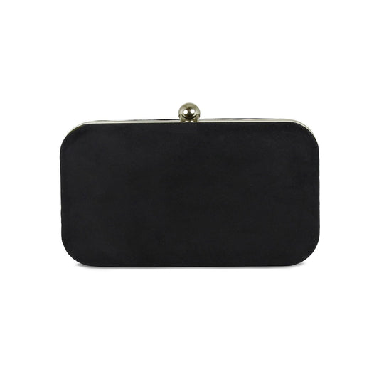 Jewel: Black Suede & Gold Bags Sole Bliss