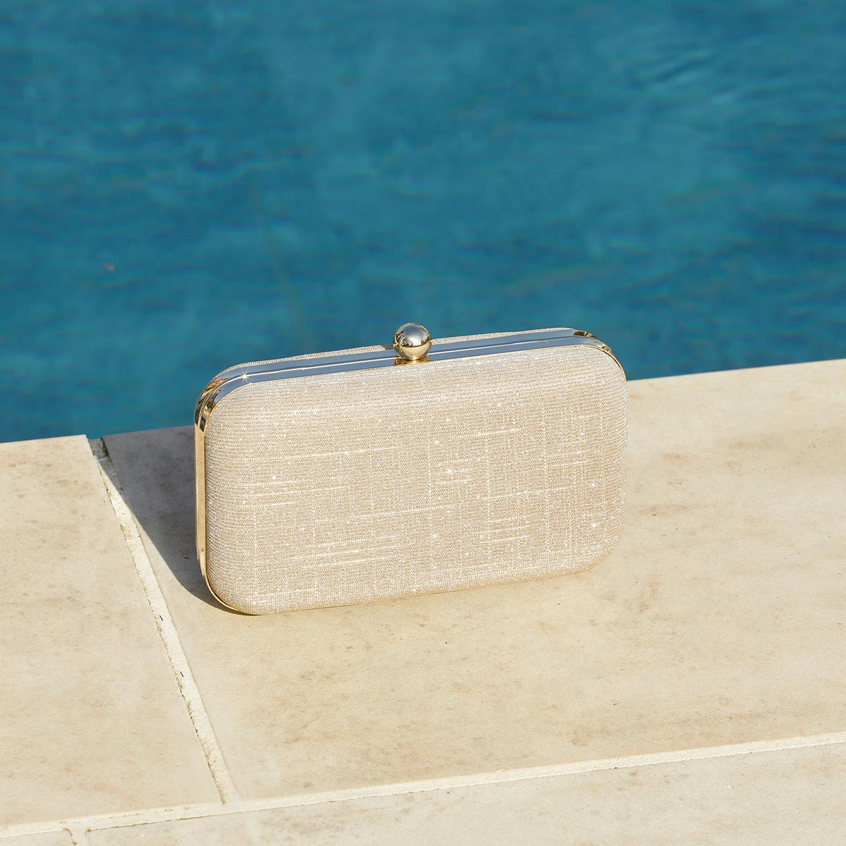 Jewel: Taupe Glitter Bags Sole Bliss