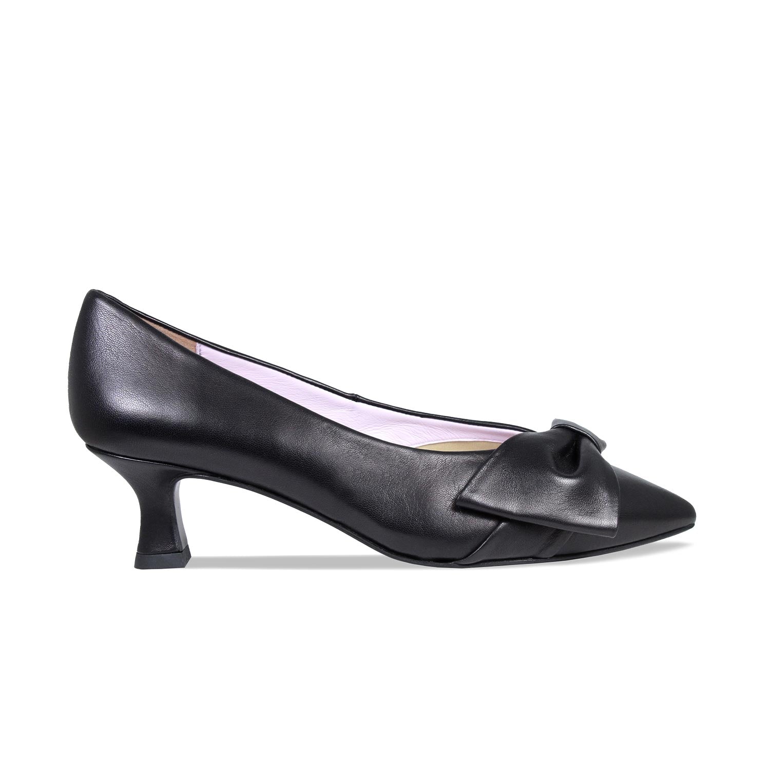 Keira: Black Leather Shoes Sole Bliss