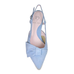 Kennedy: Pastel Blue Suede Shoes Sole Bliss