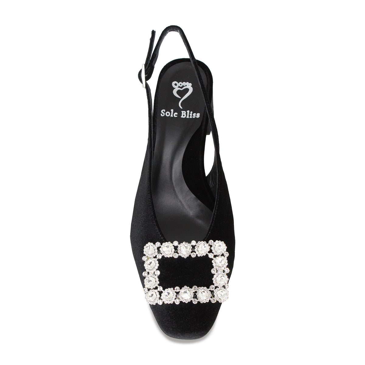 Venezia: Black Velvet Shoes Sole Bliss