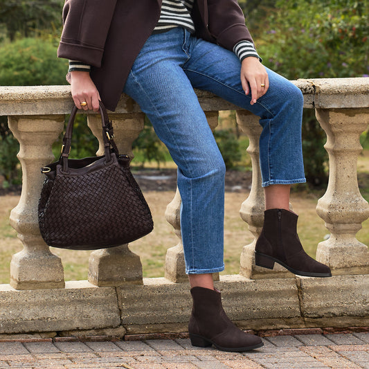 Montana: Chocolate Brown Suede Boots Sole Bliss