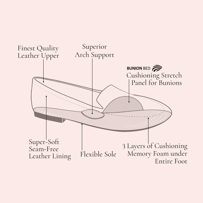 Flo: Black Leather Shoes Sole Bliss
