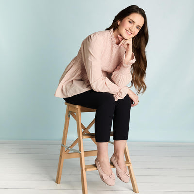 Lola: Blush Suede Shoes Sole Bliss