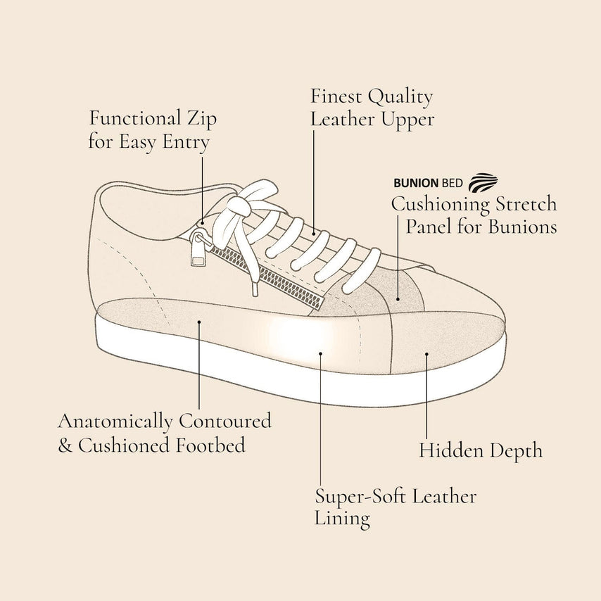 MEN'S Stride: Taupe Leather Shoes Sole Bliss