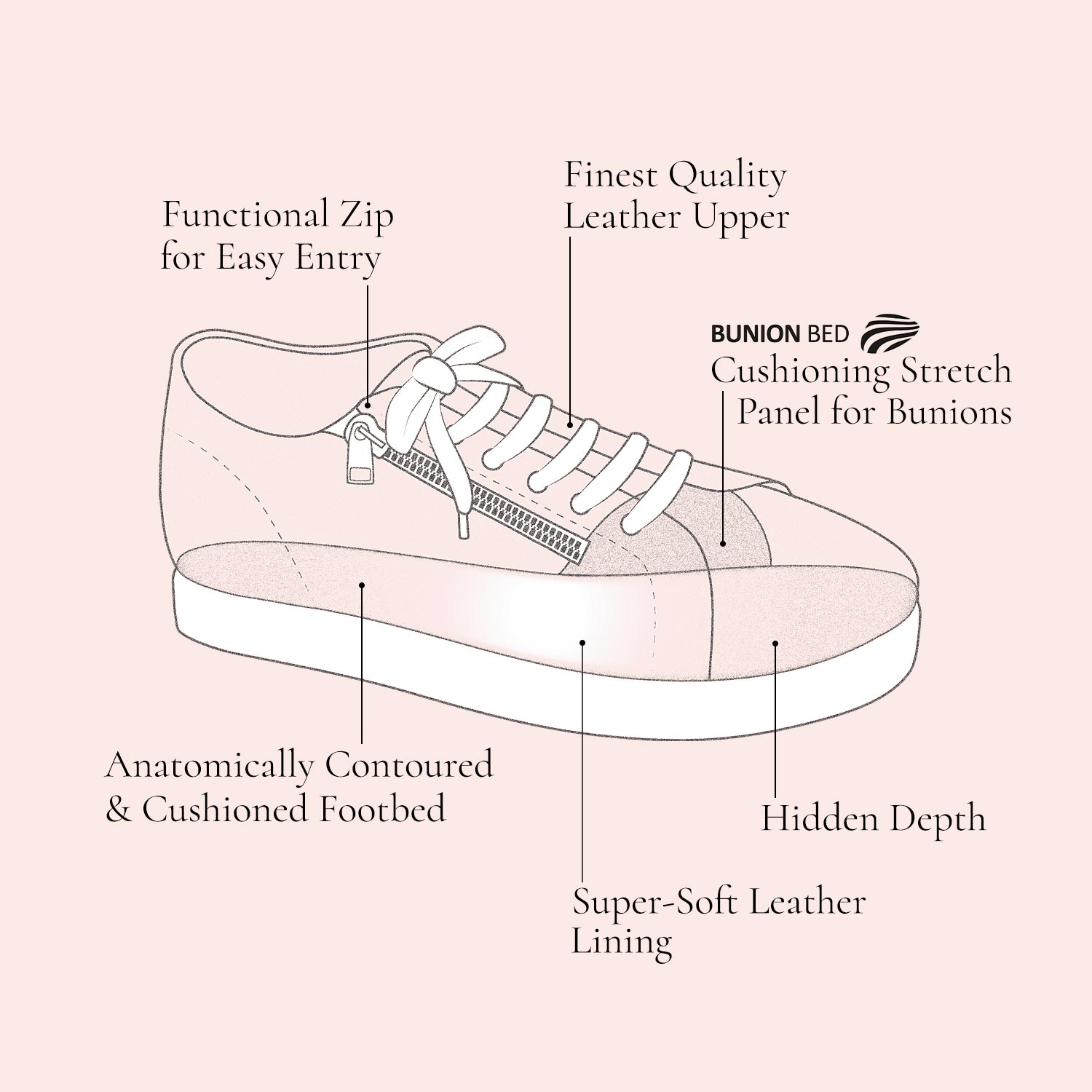 Glee: Bronze Leather Shoes Sole Bliss