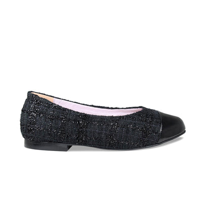Luna: Black Tweed & Patent