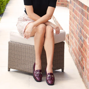 Tanner: Plum Leather Shoes Sole Bliss