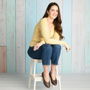 Luna: Mocha Weave Leather Shoes Sole Bliss