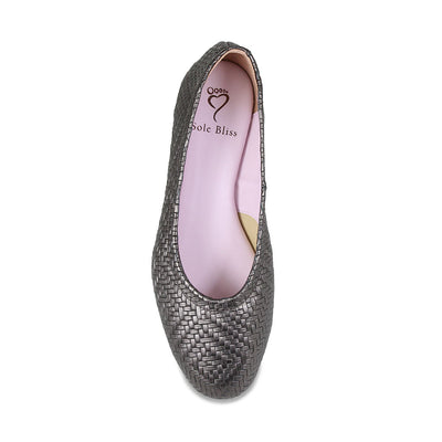 Luna Bronze Weave Best Ballet Flats for Bunions Sole Bliss