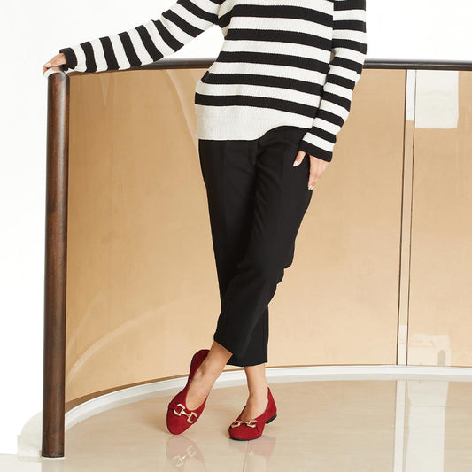 Lydia: Cherry Red Suede Shoes Sole Bliss