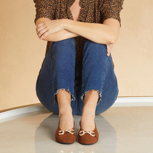 Lydia: Chestnut Suede Shoes Sole Bliss
