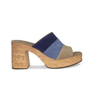 Marina: Denim Suede Multi Shoes Sole Bliss