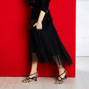 Meredith: Luxe Leopard & Black Suede Shoes Sole Bliss