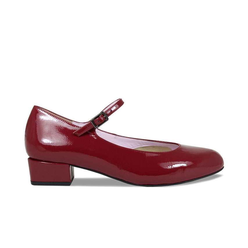 Nancy: Bordeau Leather Shoes Sole Bliss