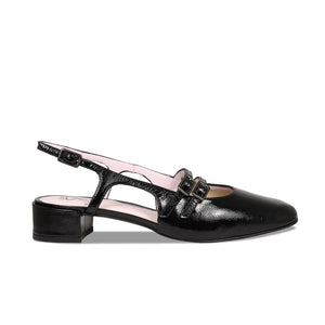 Opera: Black Leather Shoes Sole Bliss