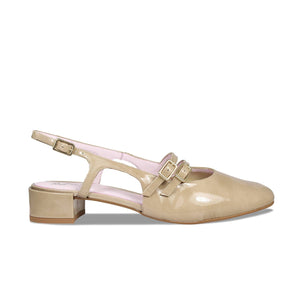 Opera: Taupe Patent Leather Shoes Sole Bliss