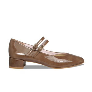 PRE ORDER - Orla: Mocha Patent Leather Shoes Sole Bliss