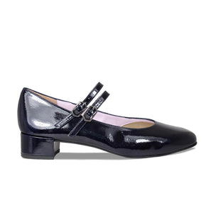 Orla: Navy Patent Leather Shoes Sole Bliss
