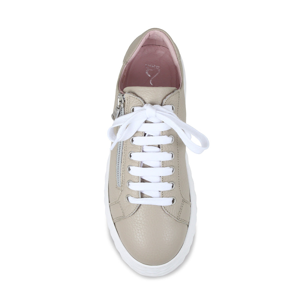 Palazzo: Pale Taupe Leather Shoes Sole Bliss