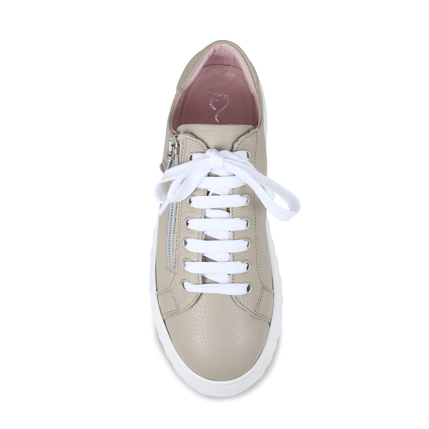 Palazzo: Pale Taupe Leather Shoes Sole Bliss