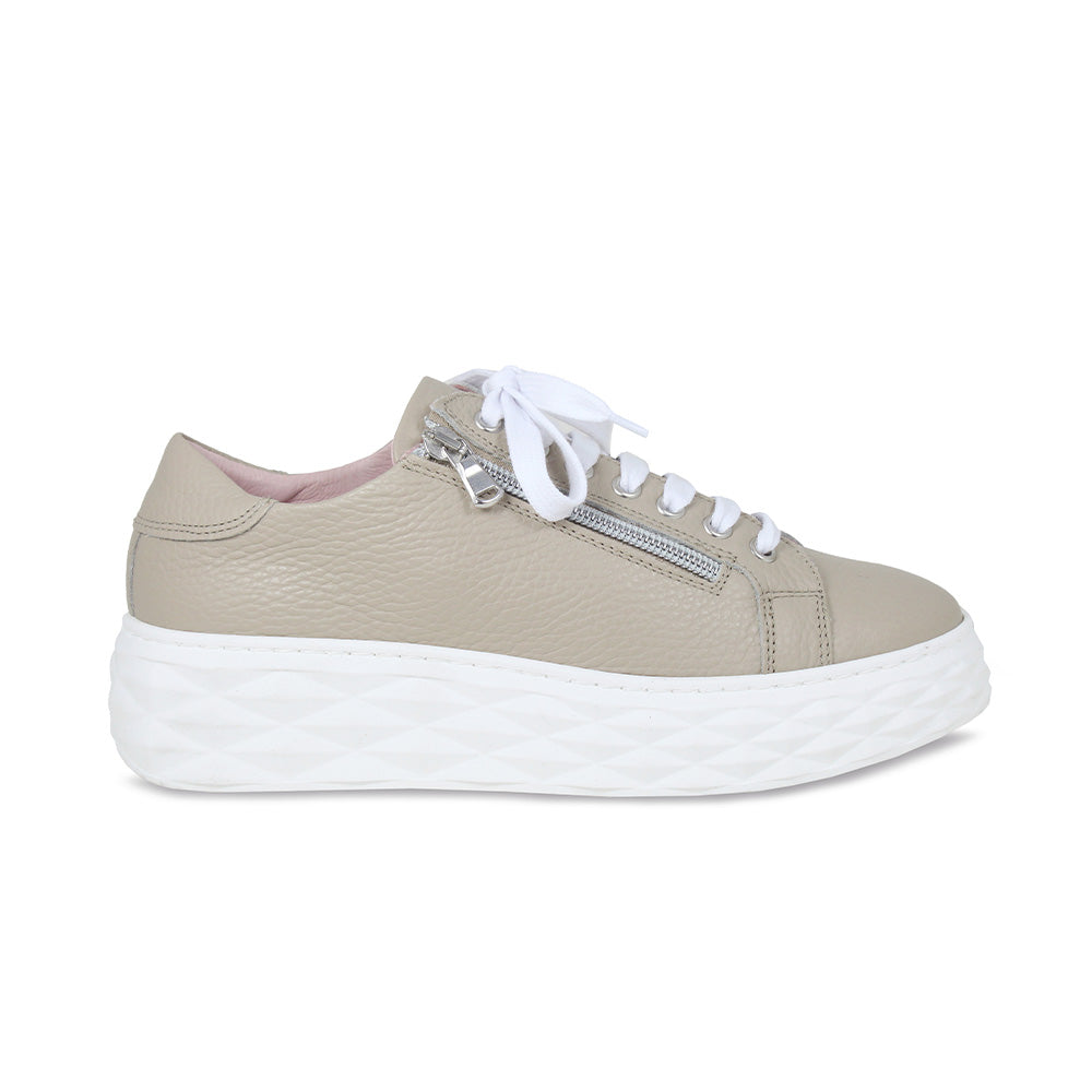 Palazzo: Pale Taupe Leather Shoes Sole Bliss
