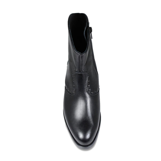 Phoenix: Black Leather Boots Sole Bliss