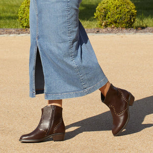 Phoenix: Brown Leather Boots Sole Bliss