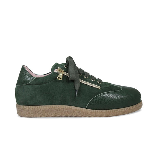 Pixie: Forest Green Leather & Suede Shoes Sole Bliss