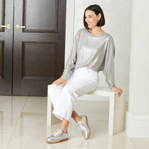 Pixie: Silver Leather Shoes Sole Bliss