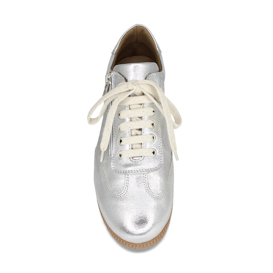 Pixie: Silver Leather Shoes Sole Bliss