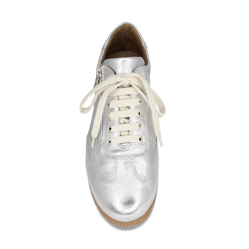 Pixie: Silver Leather Shoes Sole Bliss
