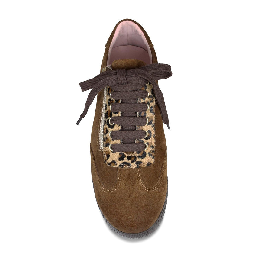 Pixie: Tan Suede & Luxe Leopard Shoes Sole Bliss