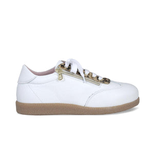Pixie: White Leather & Luxe Leopard Shoes Sole Bliss