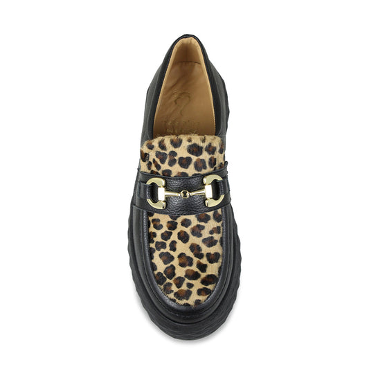 Prince: Black Leather & Luxe Leopard Shoes Sole Bliss
