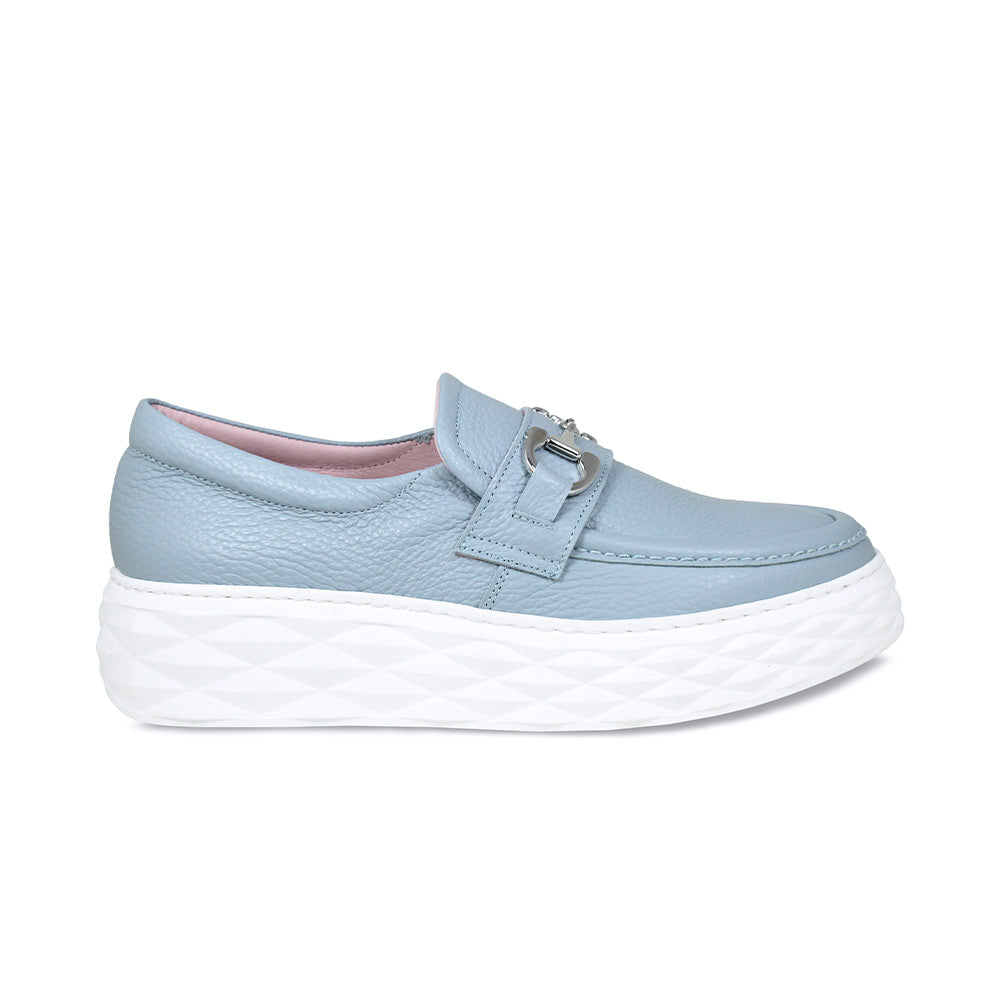 Prince: Pale Blue Leather Shoes Sole Bliss