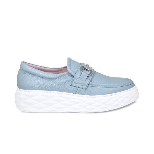 Prince: Pale Blue Leather Shoes Sole Bliss